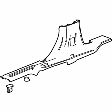 GM 85159459 Molding Assembly, S/D Sill Garn *Black