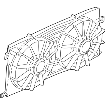 2002 Cadillac Seville Fan Shroud - 12365378