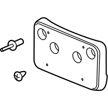 GM 84382498 Attachment Pkg, Front Lic Brkt