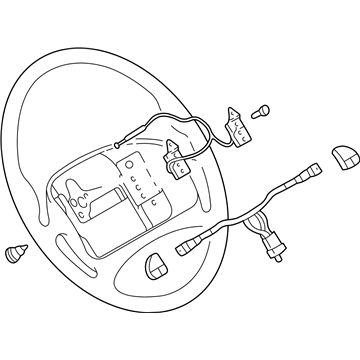 GM 10295664 Steering Wheel Assembly *Light Oak