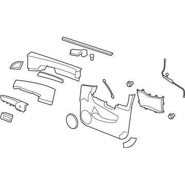 Saturn 25915787 Door Trim Panel