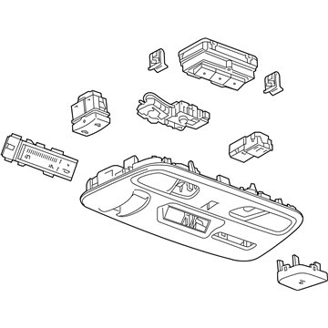 GM 84661754 Console Assembly, Rf *Grey R