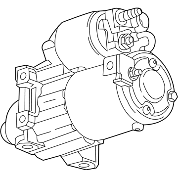 Cadillac 12730141 STARTER,(SEE GROUP 02 "STARTER MOTOR MOUNTING" FOR DETAILED ILLUSTRATED VIEW)