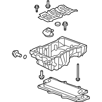 GM 12648944 Pan Assembly, Oil (Awd, W/ Oil Level Switch)