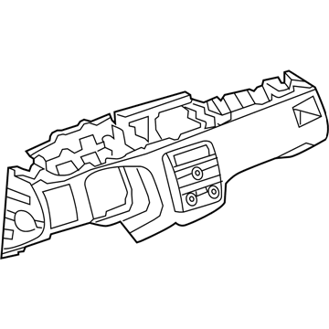 GM 20784291 Panel Assembly, Instrument Lower *Light Cashmere