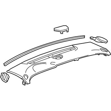 GM 25897490 Panel Assembly, Instrument Upper *Dark Titanium