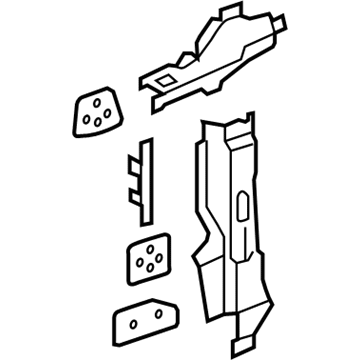 Chevy 88980781 Pillar Reinforcement