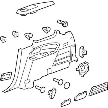 Buick 23389736 Quarter Trim Panel