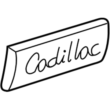 Cadillac 15851892 Nameplate