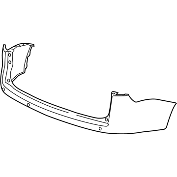 GM 20921715 Fascia Assembly, Rear Bumper *Service Primer