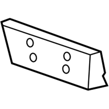 Cadillac 25782363 License Bracket