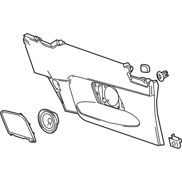 Cadillac 23320426 Lower Quarter Trim