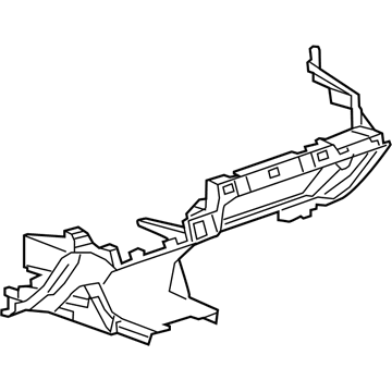 GM 22832734 Panel, Instrument Panel Lower Trim *Jet Black