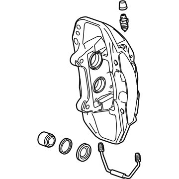 GM 22958634 Caliper Assembly, Rear Brake (W/O Brake Pads & Bracket