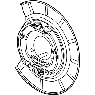 2014 Chevy Camaro Brake Backing Plate - 23131778