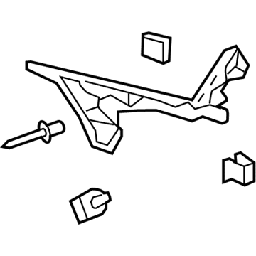 GM 92247763 Guide,Rear Bumper Fascia