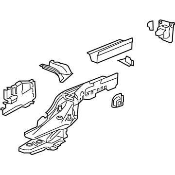 GM 84049800 Rail Assembly, Underbody Rear Side