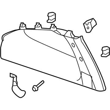 Pontiac 15274594 Pillar Trim