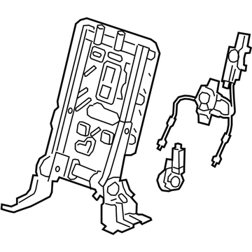 Chevy 85572774 FRAME,3RD ROW SEAT BACK(INCLUDES 10,28)