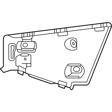 Chevy 84849887 Headlamp Assembly Center Bracket