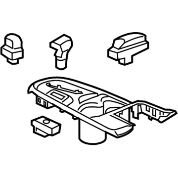 GM 84241583 Plate Assembly, Front Floor Console Accessory Trim *Galvano Silvv