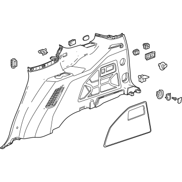 GM 84957542 Panel Assembly, Qtr Lwr Rr Tr *Dk Atmospher