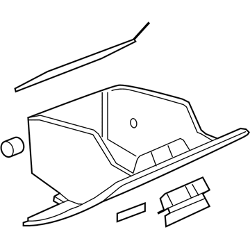 GM 20942043 Compartment Assembly, Instrument Panel *Shale