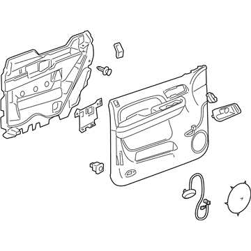 Cadillac 84127297 Door Trim Panel