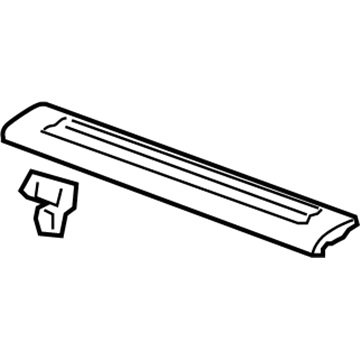 GM 10423165 Plate Assembly, Front Side Door Sill Trim <Use 1C1N*Gray M