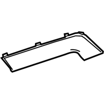 GM 23291515 Trim Assembly, Front Side Door Armrest Cover *Mineral Castr