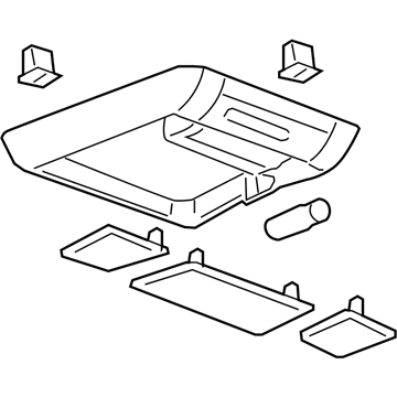 Cadillac 25853058 Roof Console