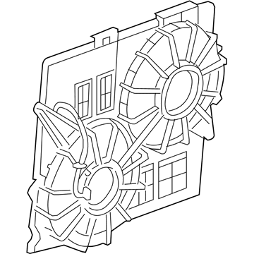 Cadillac Fan Shroud - 19129907