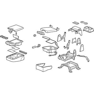 GM 15903928 Seat Assembly, Front Center *Cashmere