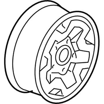 GMC 12361578 Wheel, Alloy