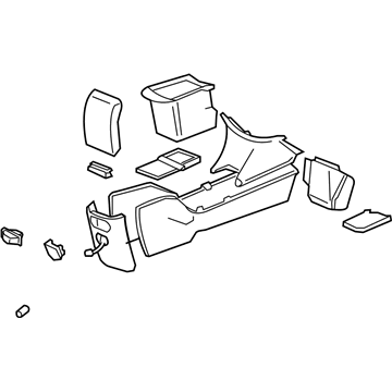 Chevy 89039661 Console Assembly