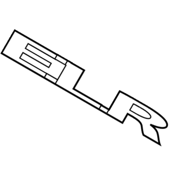 GM 22890226 Plate Assembly, Rear Compartment Lid Vehicle Name *Chrome