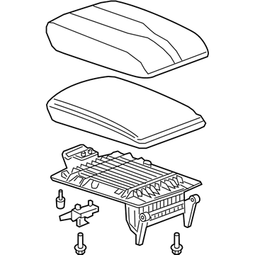 GM 84633580 Armrest Assembly, F/Flr Cnsl *Jet Black