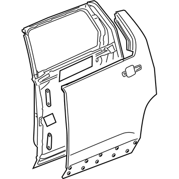 GM 23491917 Door Assembly, Rear Side (Lh)