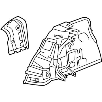 Chevy 22952236 Inner Wheelhouse