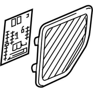 GM 23165304 Cover, Instrument Panel Fuse Block Access Hole *Dune