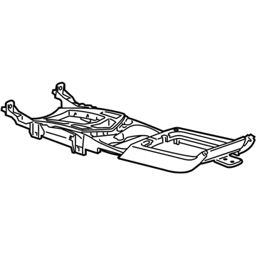 GM 22857177 Plate Assembly, Front Floor Console Trim *Shale