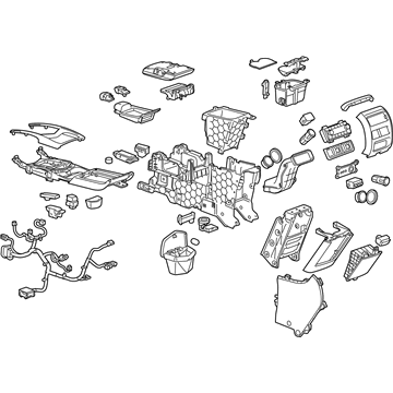 GM 20916058 Console Assembly, Front Floor *Titanium