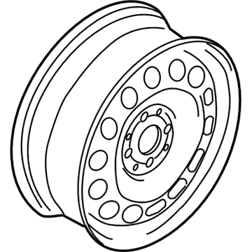 GM 96534957 Wheel Rim Assembly,14X5.5