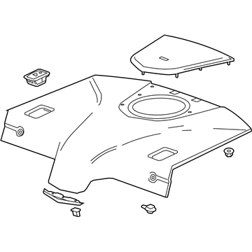 Cadillac 22910964 Package Tray Trim