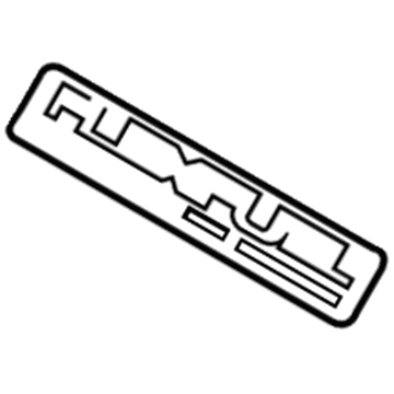 Chevy 22897774 Fuel Label