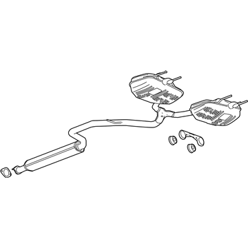 GM 23412091 Muffler Assembly, Exhaust (W/ Exhaust Pipe)