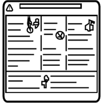 Pontiac 96953606 Emission Label