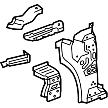 Chevy 23227519 Hinge Pillar Reinforcement