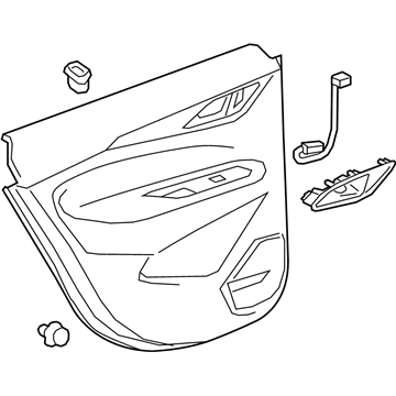 GM 39138331 Trim Assembly, Rear Side Door *Shale