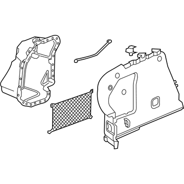 GM 84098887 Panel Assembly, Quarter Lower Rear Trim *Grey